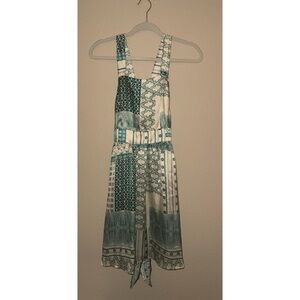 Stone Cold Fox 100% Silk Patchwork Dress Size 1 New